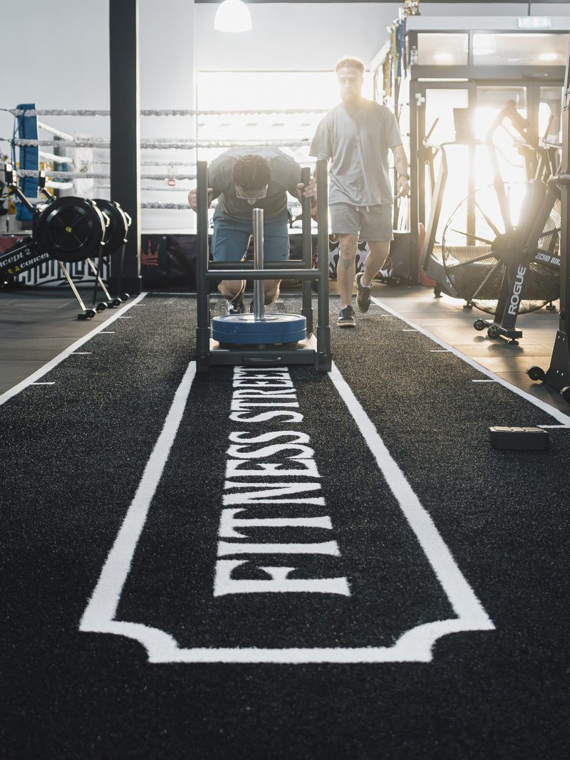 The Fitness Street gym floor in Edinburgh, where Edinburgh PT Academy's practical sessions run